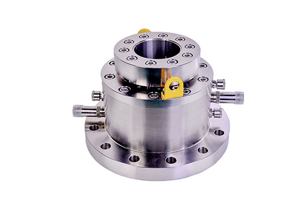 How does the magnetic fluid mechanical seal device achieve leak-free rotary sealing in high-precision manufacturing?